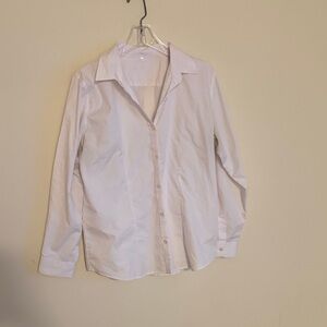 Classic White Button-Up Shirt